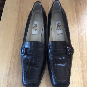 Dark Brown Talbots Reptile like Shoes